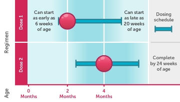 ROTARIX dosing schedule infographic