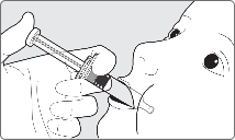 Step 2: Position patient in reclining position and administer entire contents of dosing applicator orally