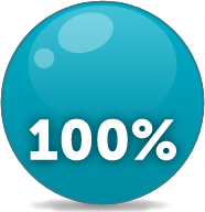 100% pie chart icon